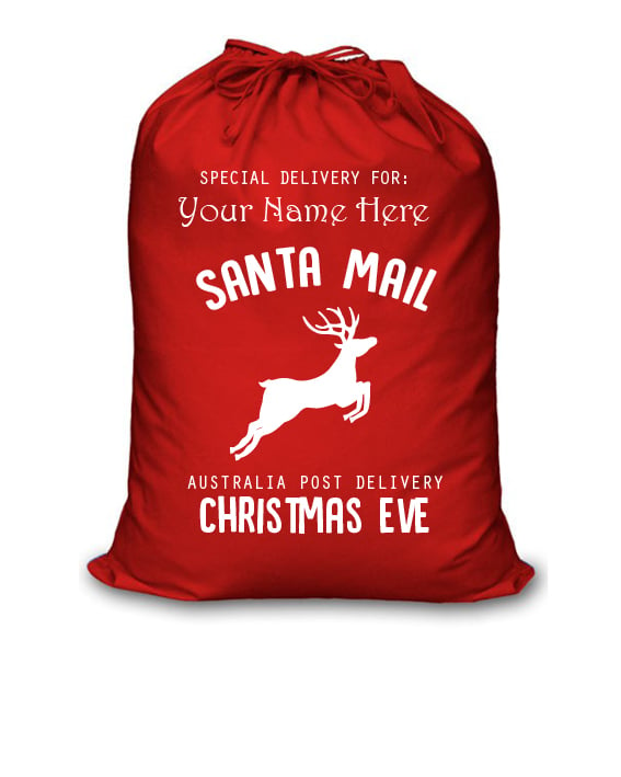 Image of Personalised Christmas Santa Sack - Santa Mail 