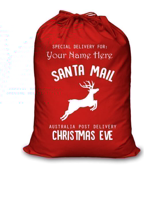 Image of Personalised Christmas Santa Sack - Santa Mail