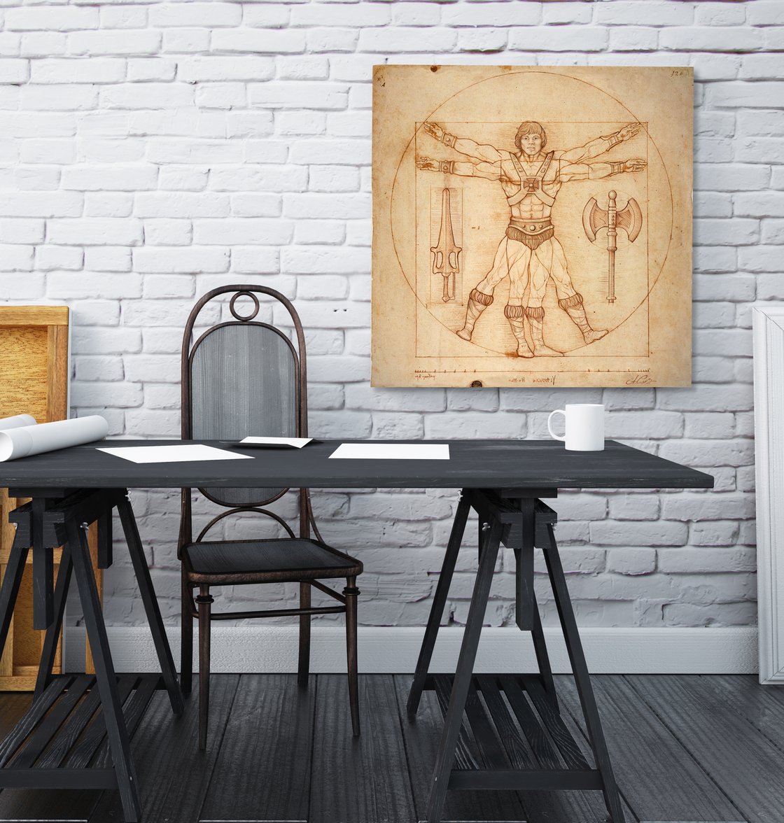 Image of VITRUVIAN HE-MAN  limited edition of 30 Giclèe print on fine art canvas