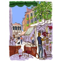 Image of Souvenir Seller, Campo San Stefano, Venice