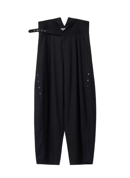 Image of EQUALNEAR - Groundline Wide Pants (Black)