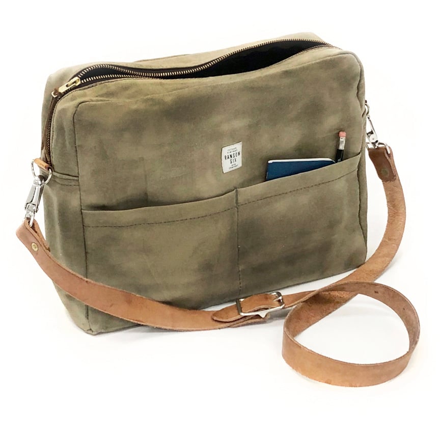 Image of Waxed Canvas Explorer Shoulder Bag