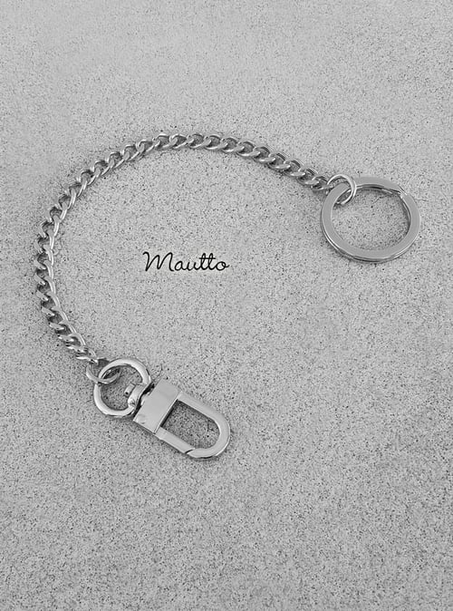 Image of Bag Accessory Charm Chain - Gold or Nickel - Mini Classy Curb Diamond Cut - #16C LG Clasp + Keyring