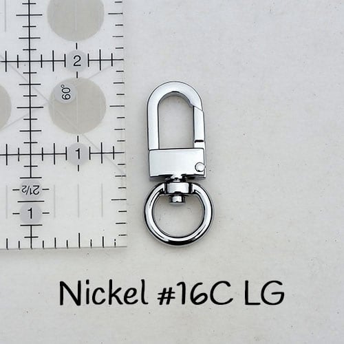 Image of Bag Accessory Charm Chain - Gold or Nickel - Mini Classy Curb Diamond Cut - #16C LG Clasp + Keyring