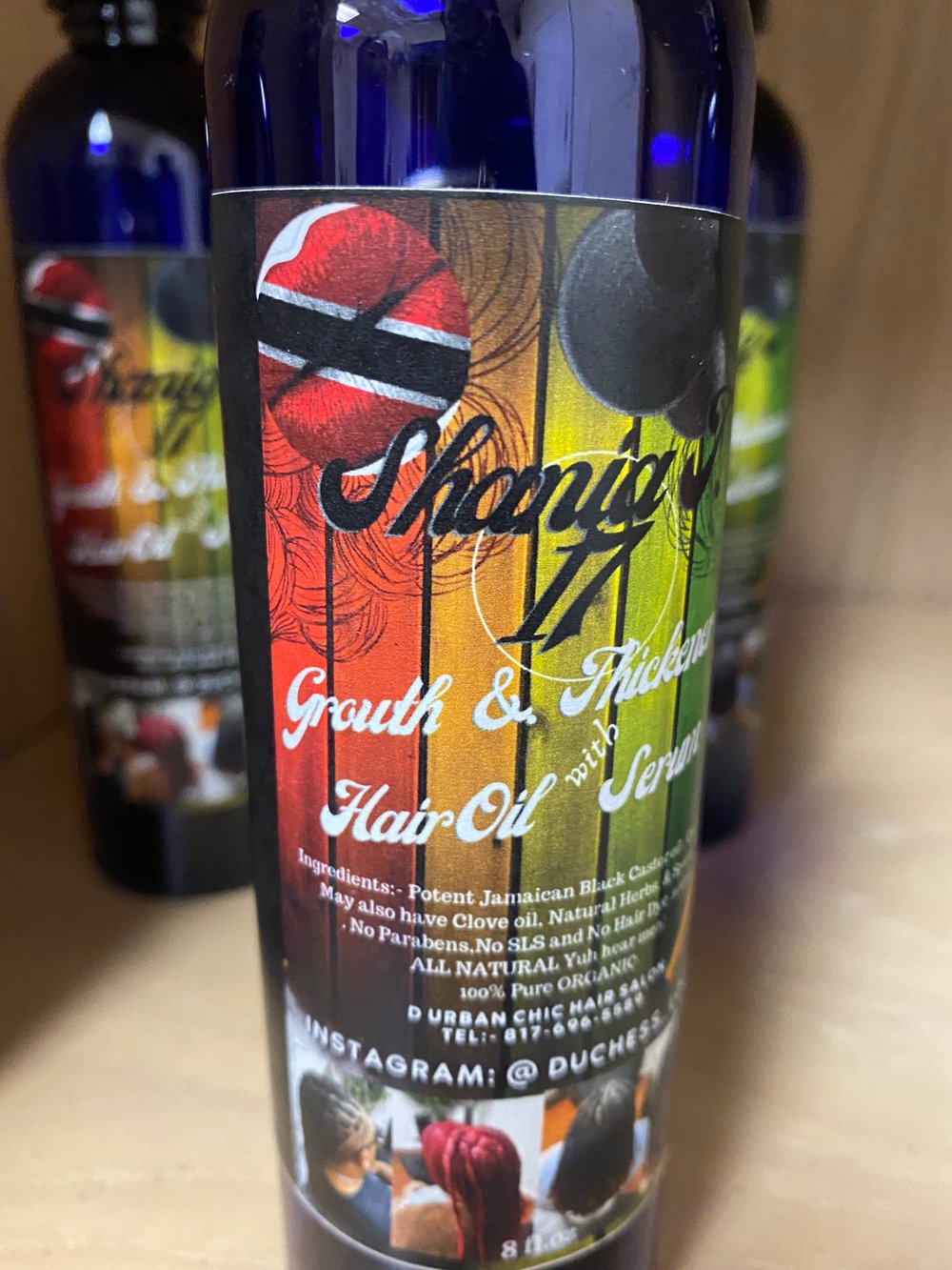 Image of Shania T.17  Growth and Thickener Hair Oil with Serum 8 Fl.oz 