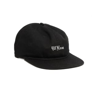Image of 90East Globe Unstructured Hat Black