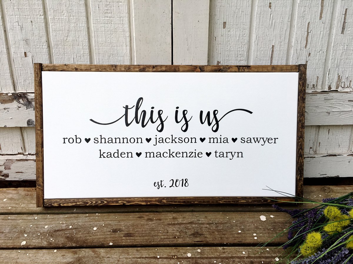 This Is Us Family Sign The Wooden Frame This Is Us Family Sign The Wooden Frame