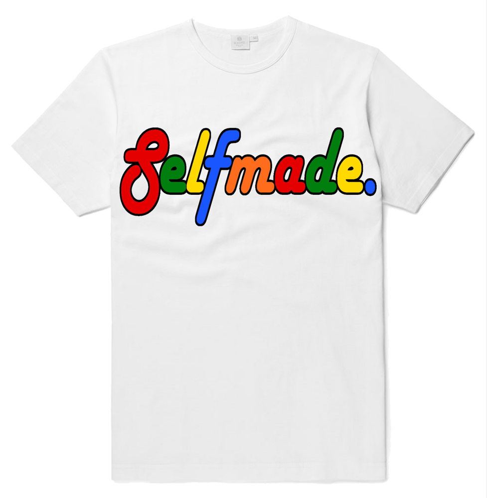 Image of White Multicolor Selfmade Tee