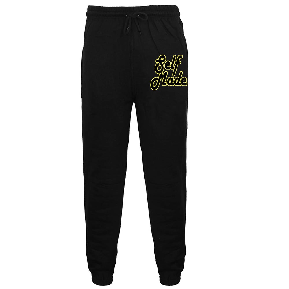 Image of Yellow & Black Selfmade Sweatpants
