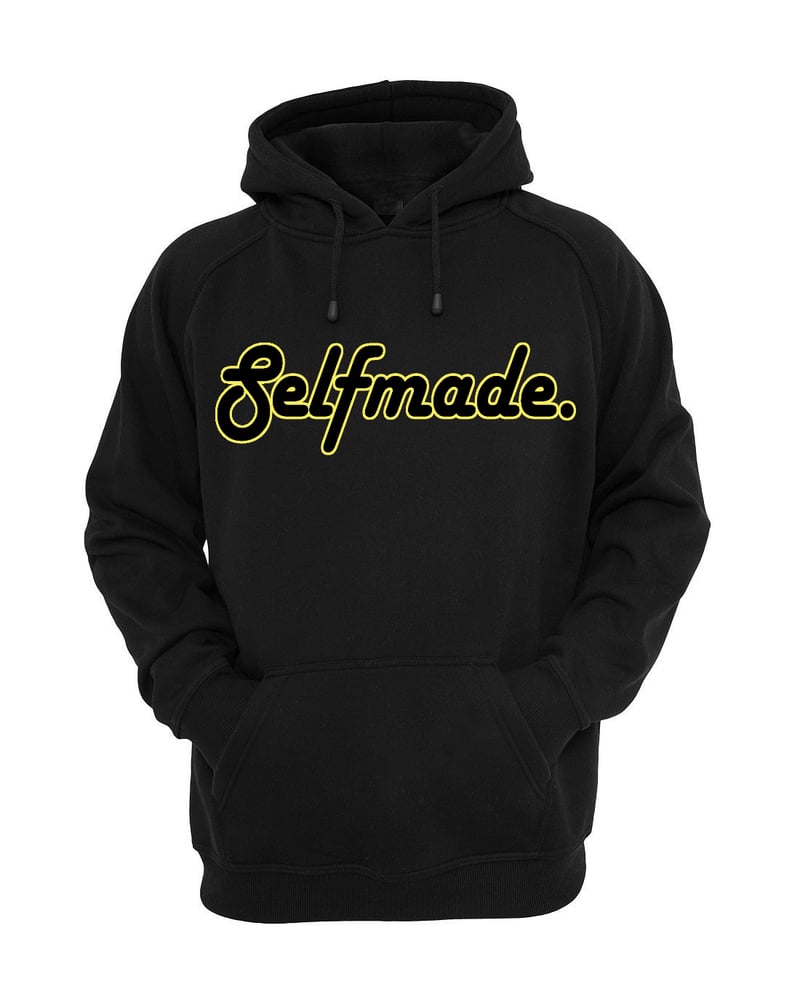Image of Yellow & Black Selfmade Hoodie
