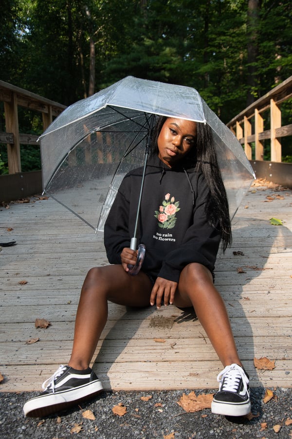 Image of "No Rain, No Flowers" Hoodie (Unisex)