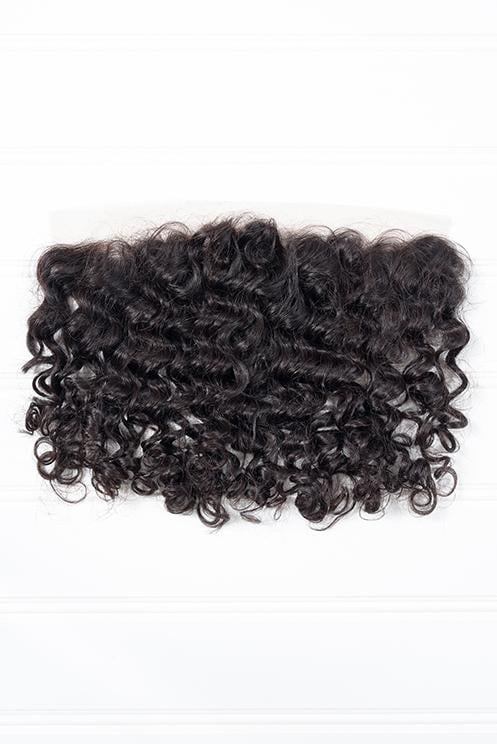 Image of Virgin Brazilian Curly Lace Frontal