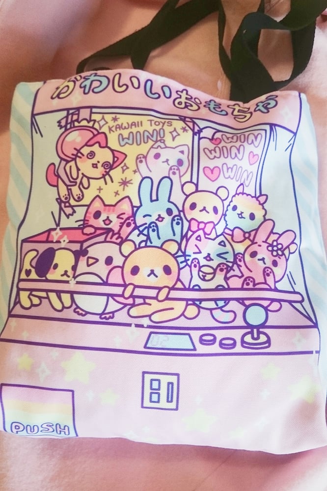 Image of UFO Catcher Cotton Tote Bag by The Decora Factory