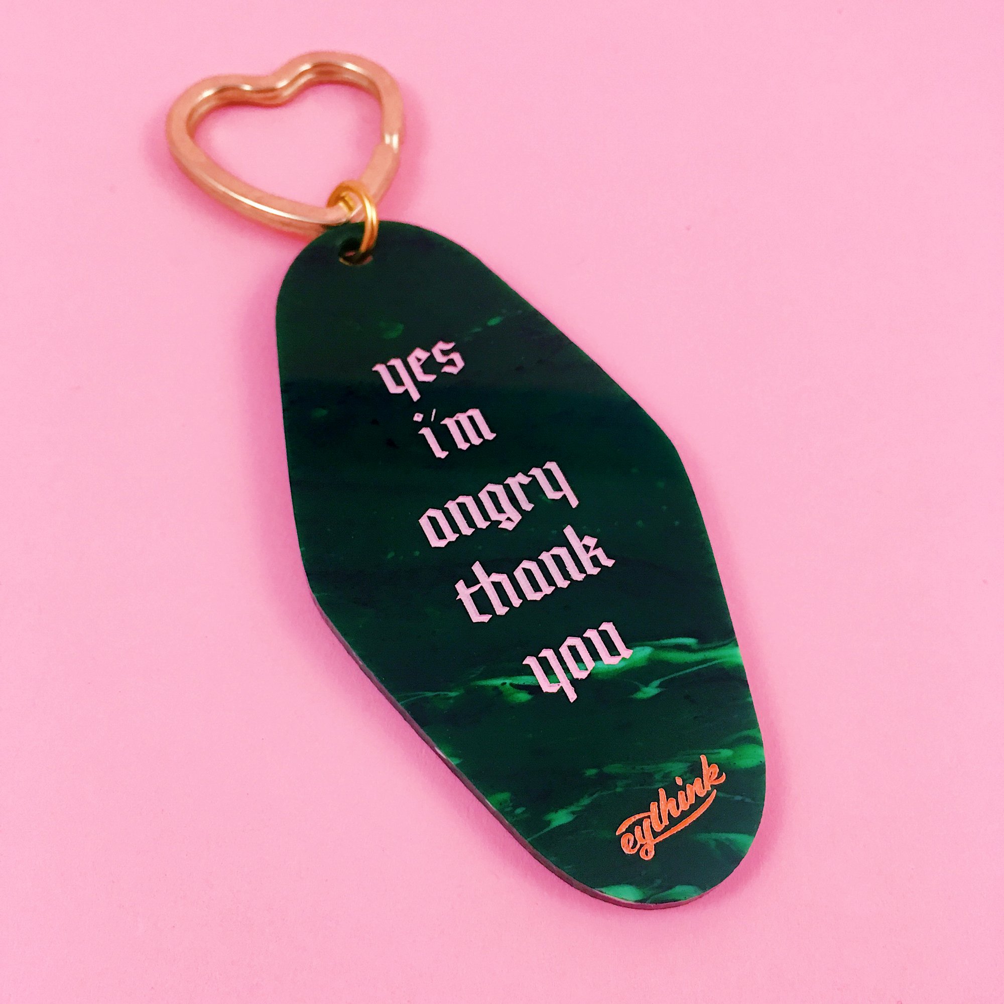 Image of Retired: Yes I’m Angry motel key tag