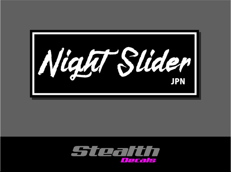 Image of Night Slider Drift Slap Sticker