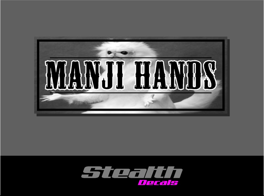 Image of Manji Hands Drift Slap sticker
