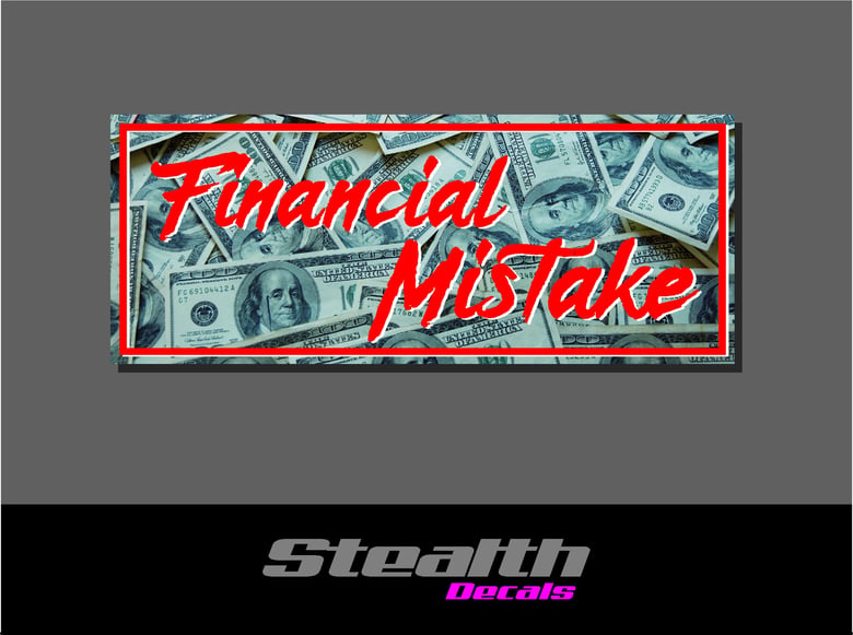 Image of Financial Mistake Drift Slap sticker