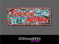 Financial Mistake Drift Slap sticker