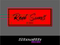 Red Suns Drift Slap sticker Initial D
