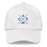 Image 1 of Travel Eat Discover Repeat | Unstructured Classic Dad Cap