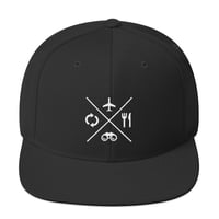 Image 1 of Travel Eat Discover Repeat | Snapback Hat