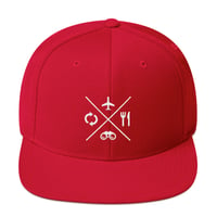 Image 2 of Travel Eat Discover Repeat | Snapback Hat