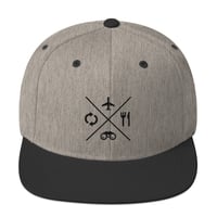 Image 3 of Travel Eat Discover Repeat | Snapback Hat