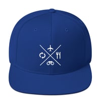 Image 4 of Travel Eat Discover Repeat | Snapback Hat
