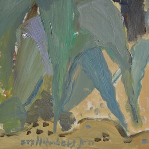 Image of 1950, Oil Painting  'Meditteranean 2' Eva Holmberg Jacobsson 