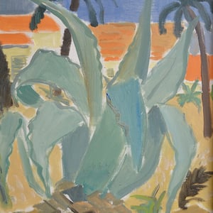 Image of 1950, Oil Painting  'Meditteranean 2' Eva Holmberg Jacobsson 