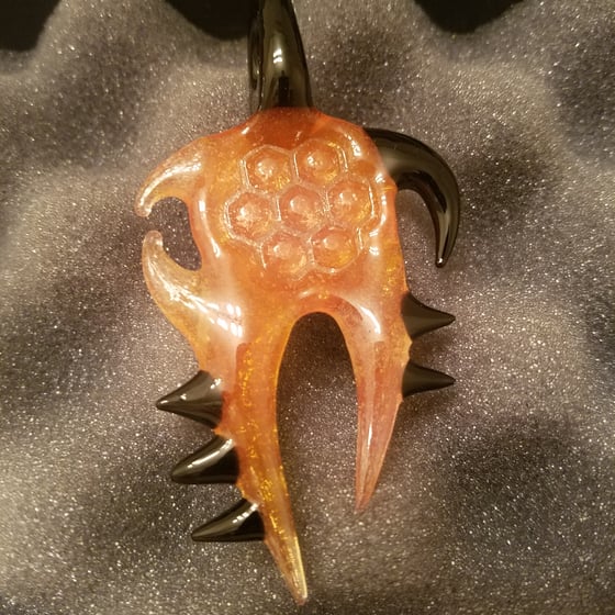 Image of Glass honeycomb pendant