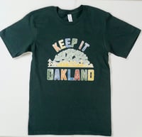Keep it Oakland Forest Green Multi - Colored Tee 