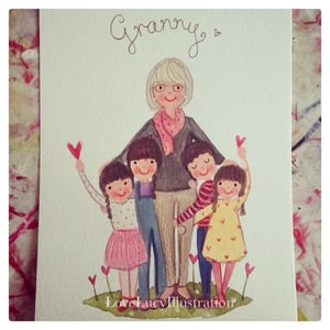 Image of Family Portrait Painting