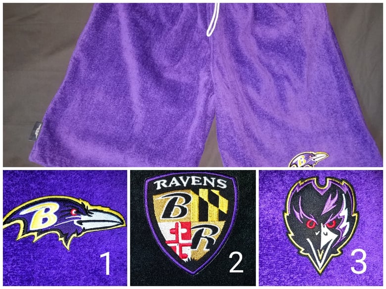 Image of Baltimore Ravens Themed Towel Shorts