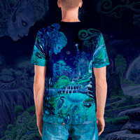 Image 3 of The Emerald Queen all over print shirt by Mark Cooper Art