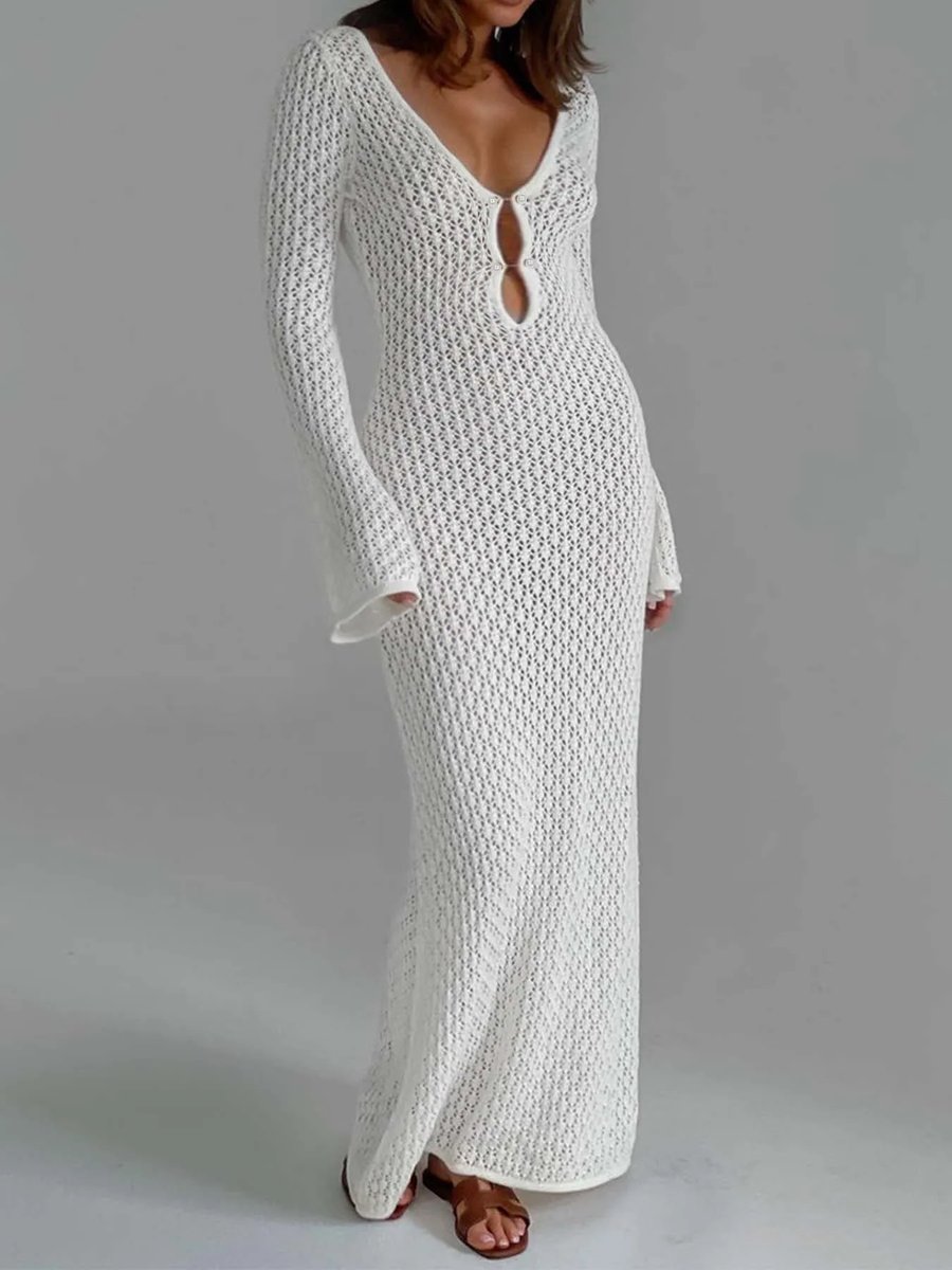 'Crochet' Pearl Beach Dress | Mumma & Me