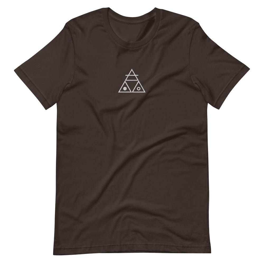 Image of Success Triangle Embroidered Airlume Cotton Tee (3 options)