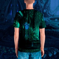 Image 4 of Temple of Horrors all over print shirt by Mark Cooper Art