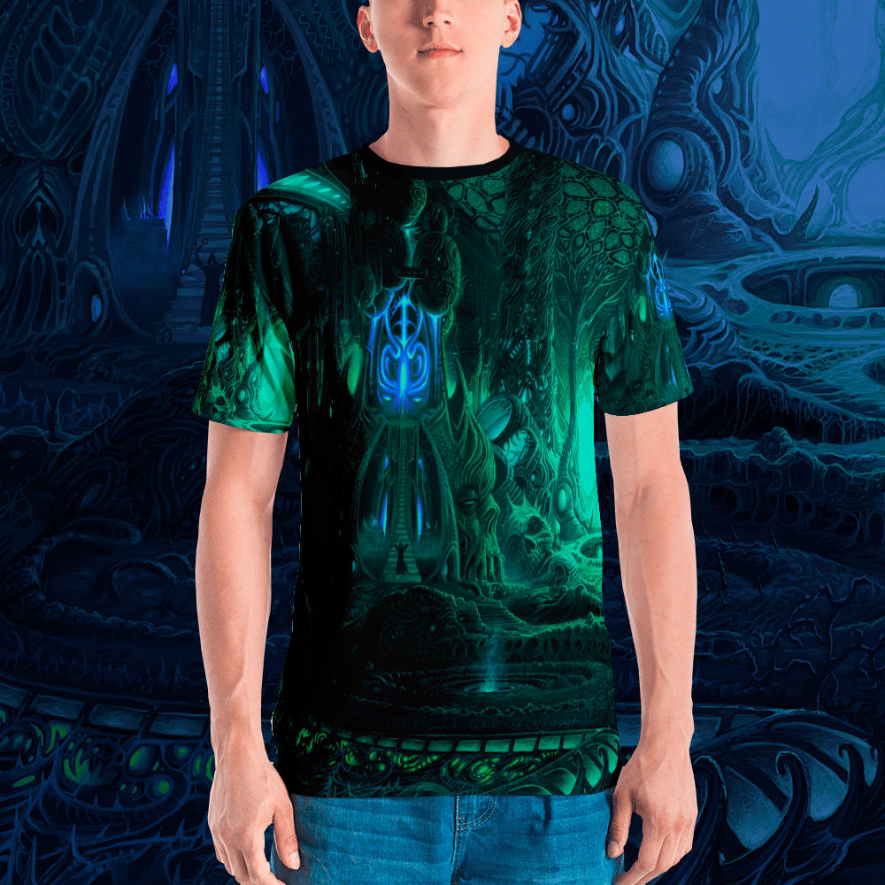 Temple of Horrors all over print shirt by Mark Cooper Art