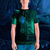 Image 1 of Temple of Horrors all over print shirt by Mark Cooper Art