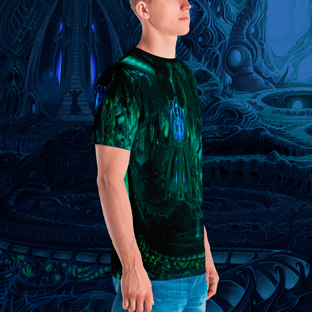 Temple of Horrors all over print shirt by Mark Cooper Art