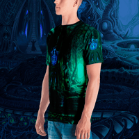 Image 3 of Temple of Horrors all over print shirt by Mark Cooper Art