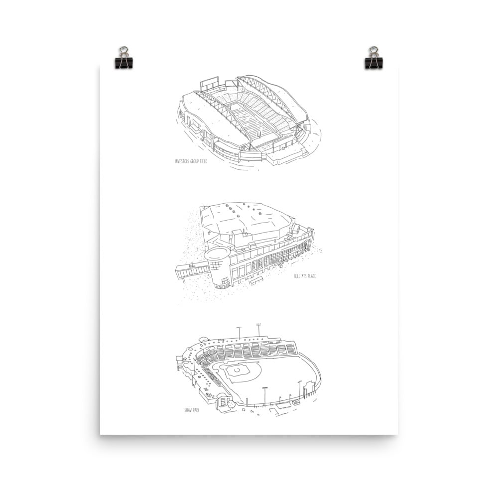 Image of Stadium Series 18" x 24" Print