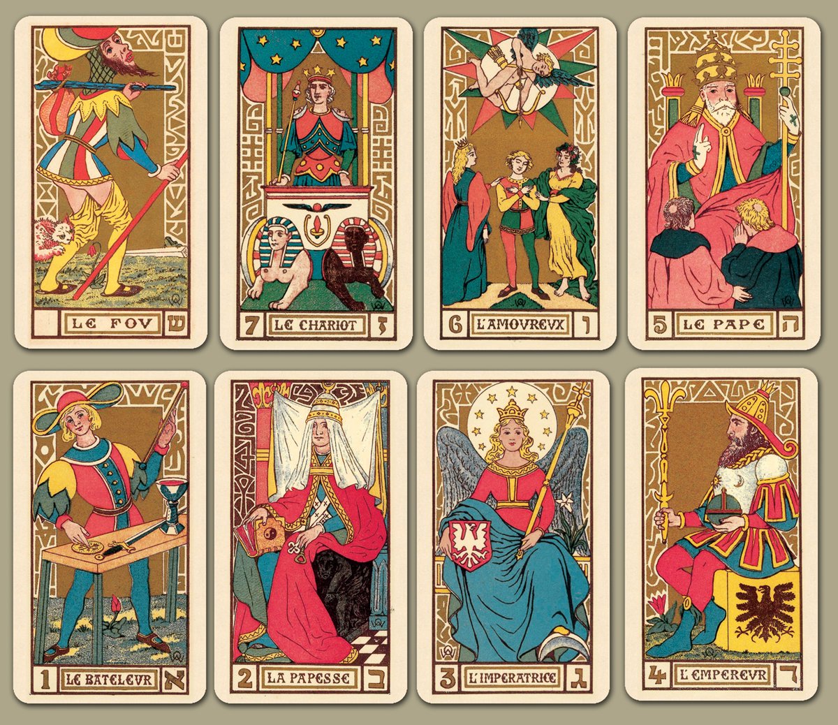 Tarot: 21 Le Monde, The World Photographic Print - Oswald Wirth Tarot: 21 Le Monde, The World Photographic Print - Oswald Wirth
