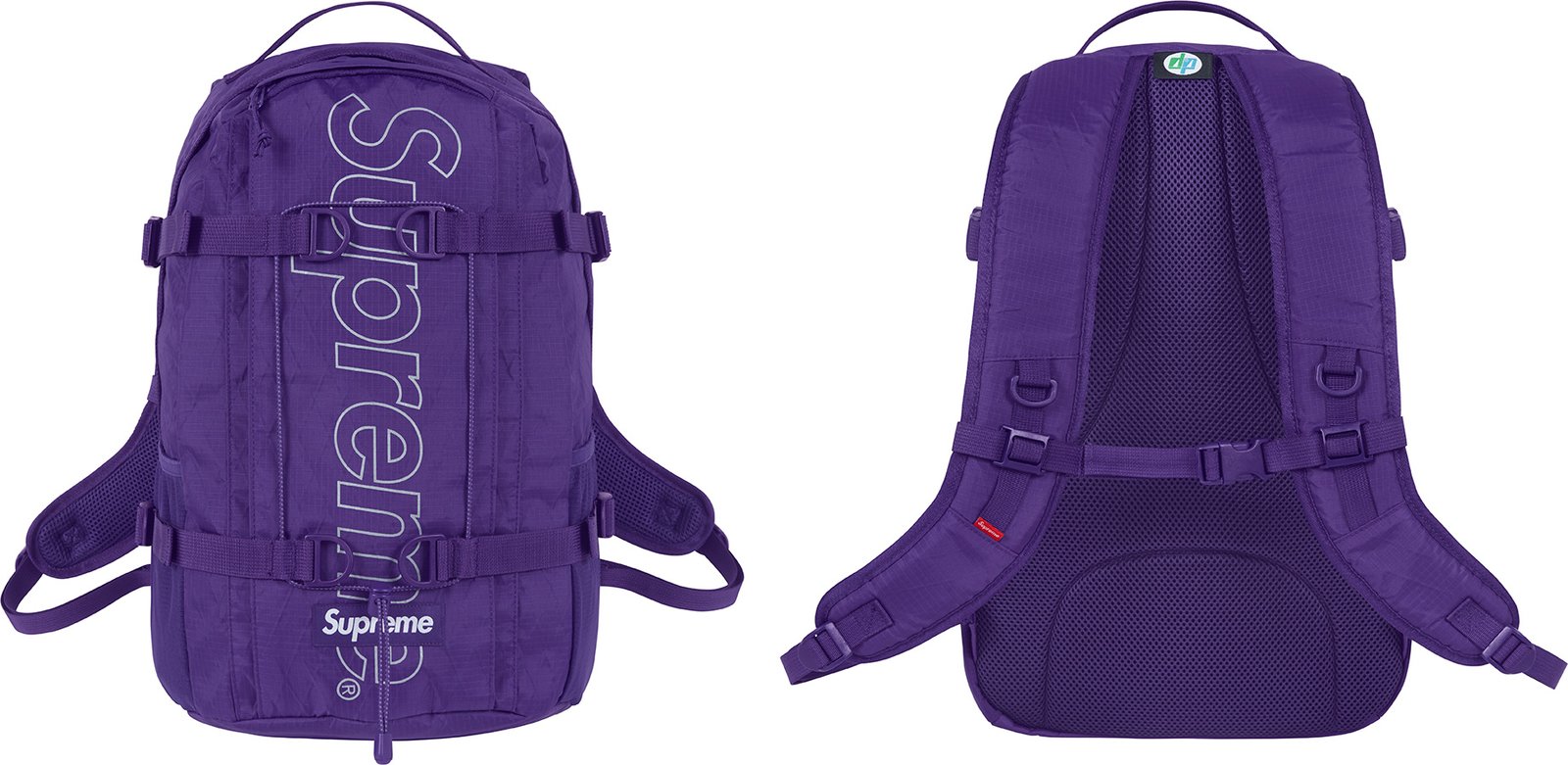 supreme backpack purple