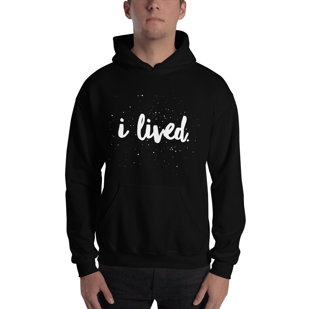 Image of Unisex I Lived Hoodie - Black