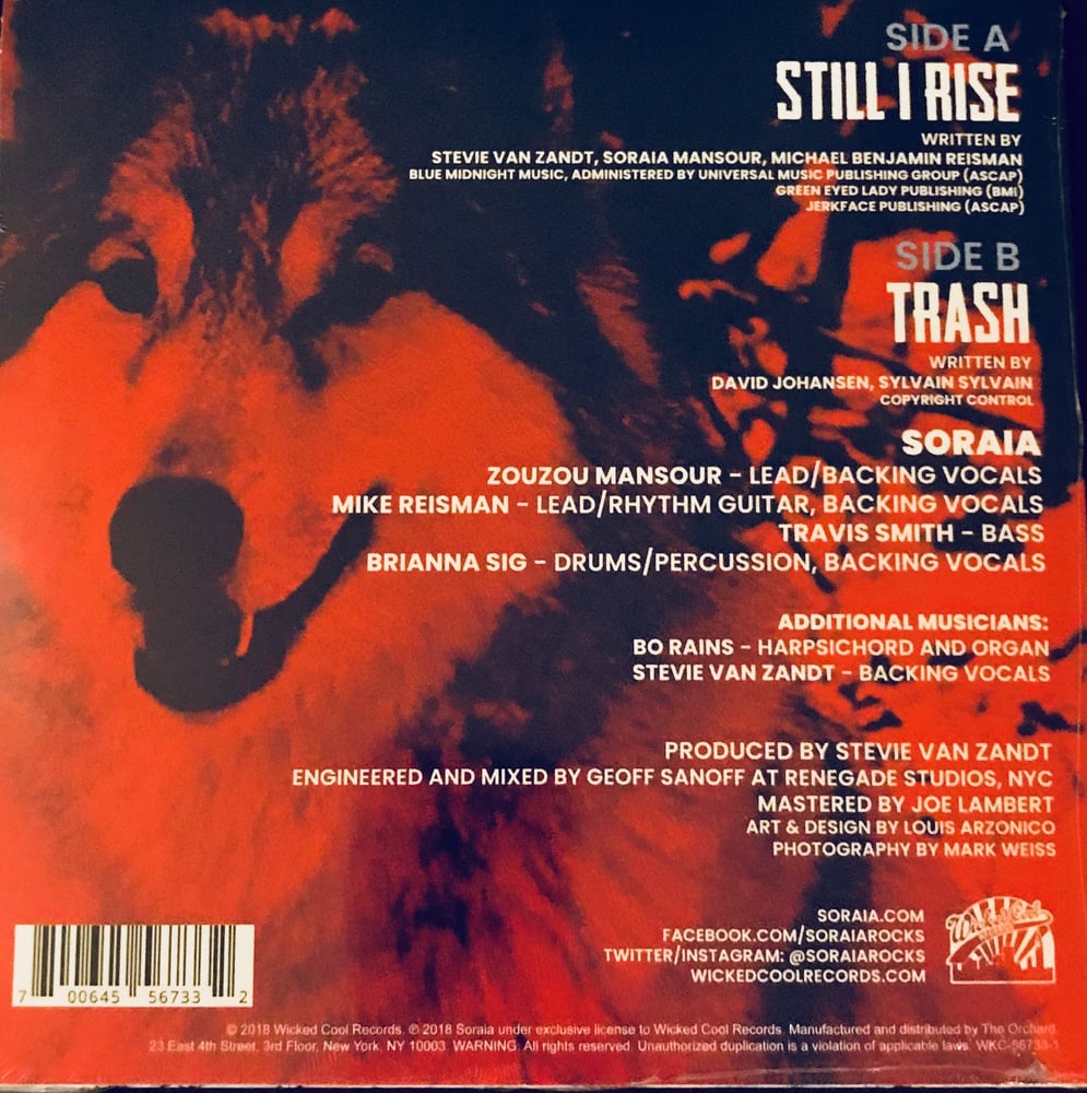 Image of Still I Rise b/w Trash 7" single on limited edition white vinyl