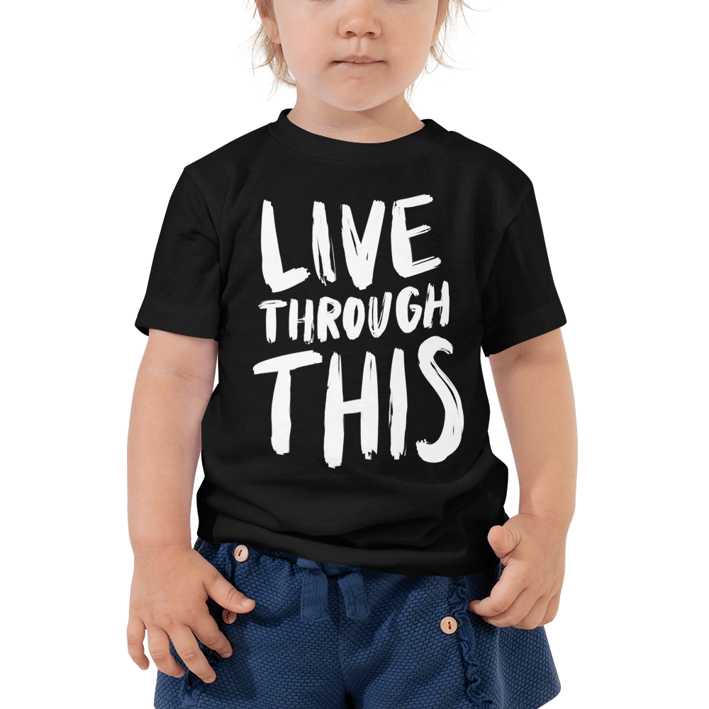 Image of Unisex Kids Brushstroke Tee - Black