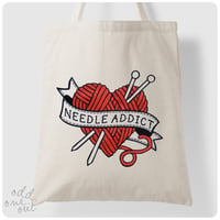 Image 1 of Needle Addict - Tote Bag