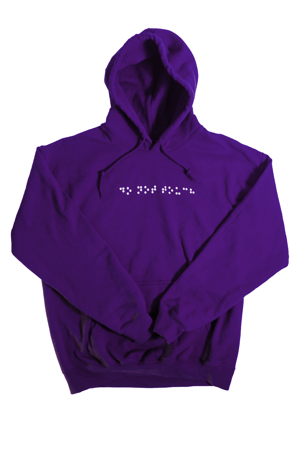 Image of BRAILLE HOODIE (PURPLE)